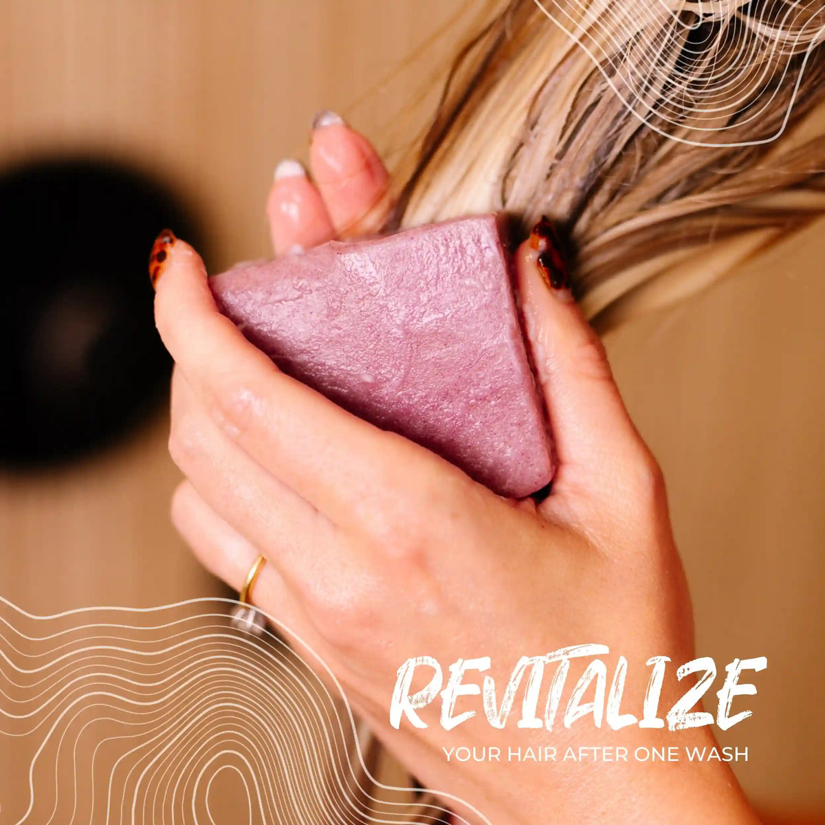 Purple Conditioner Bar with Biotin – Blonde & Gray | VIORI