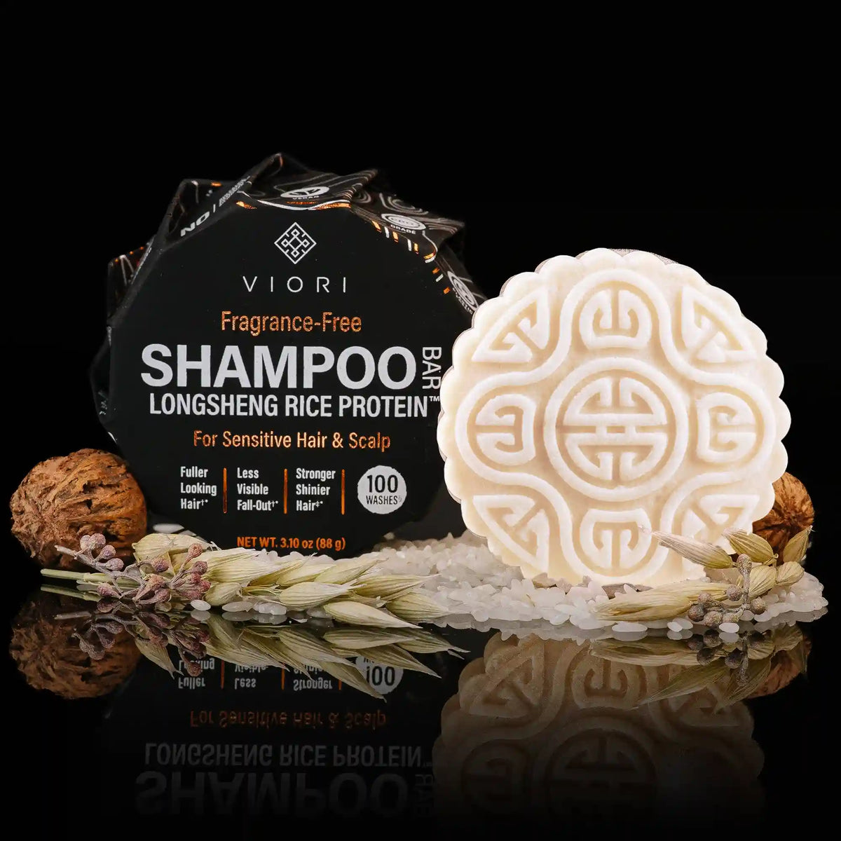 Fragrance-Free Rice Water Shampoo Bar | VIORI