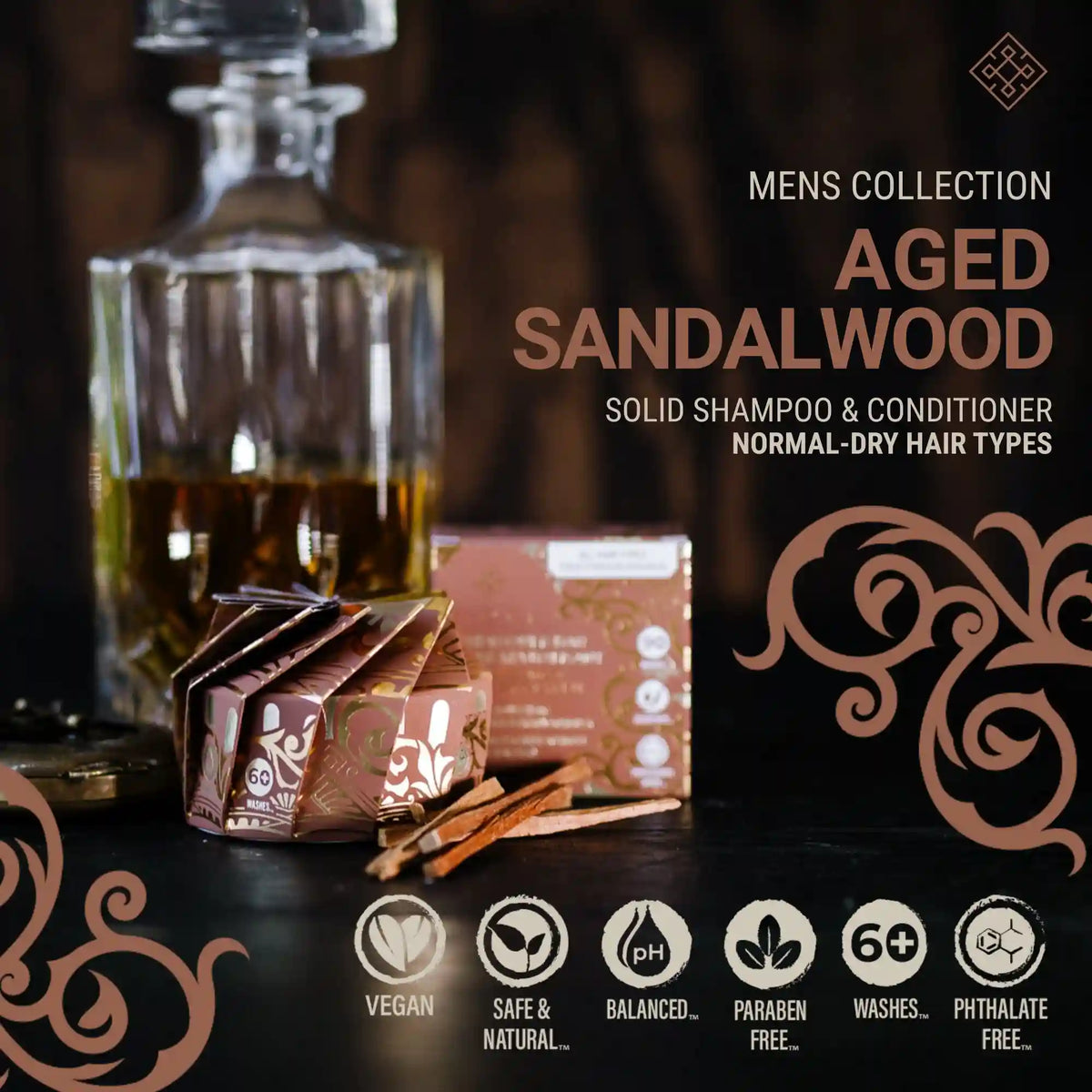 Men's Sandalwood Conditioner Bar – Rice Water | VIORI