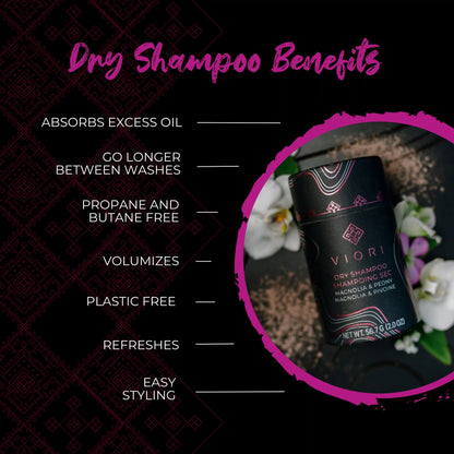 Magnolia & Peony Natural Dry Shampoo | VIORI