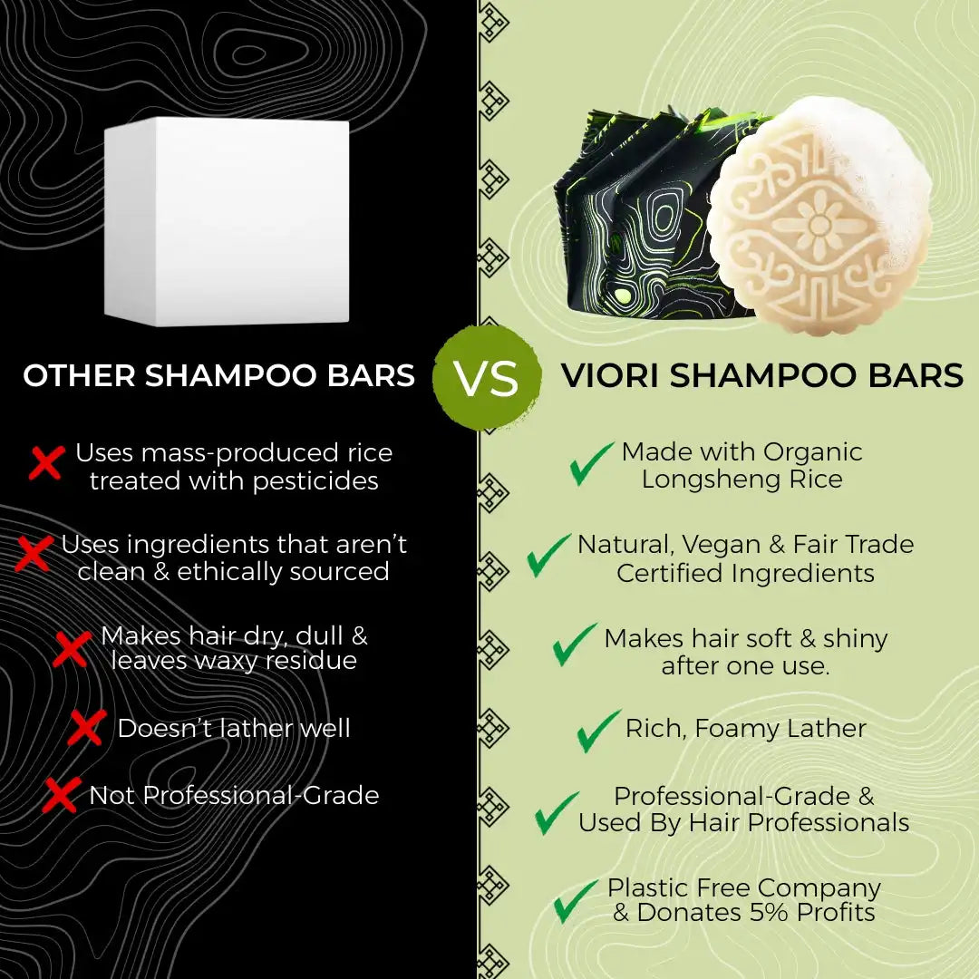Rice Water Shampoo Bar – All Hair Types | VIORI