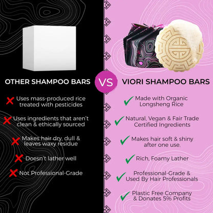 Moisturizing Rice Water Shampoo Bar – Dry Scalp | VIORI