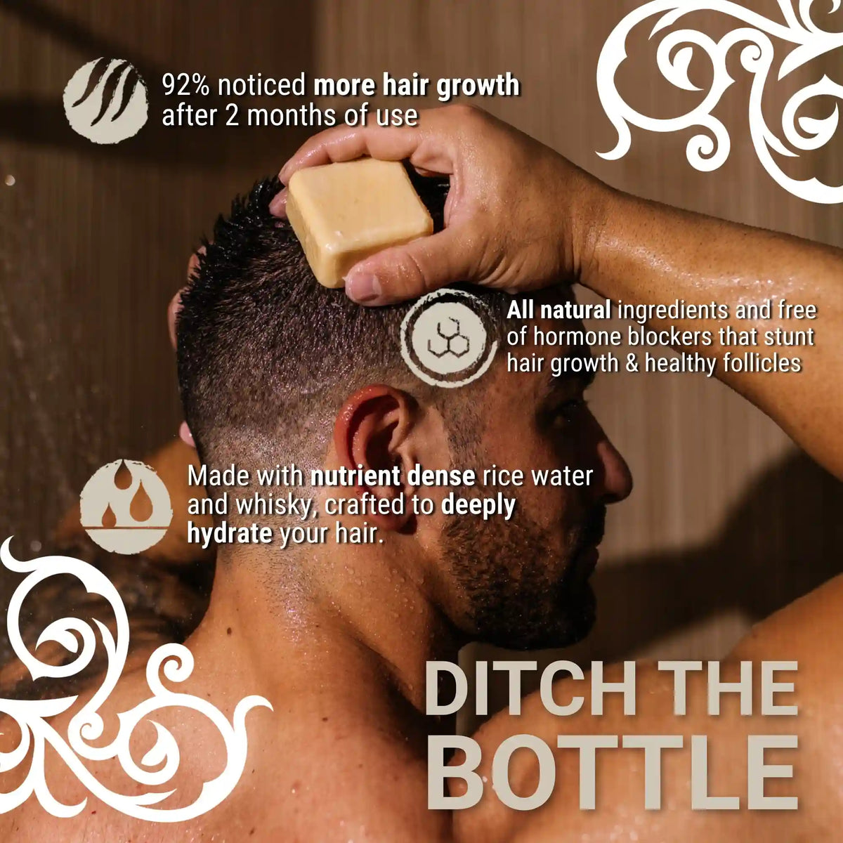 Men's Citron Ginger Conditioner Bar – Oily Hair | VIORI