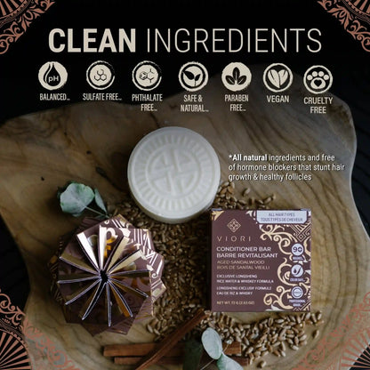 Men's Sandalwood Shampoo Bar – Rice Water | VIORI