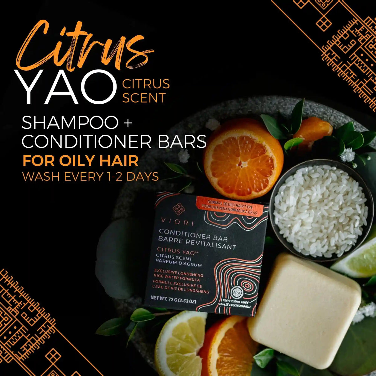 Volumizing Rice Water Conditioner Bar – Oily Hair | VIORI