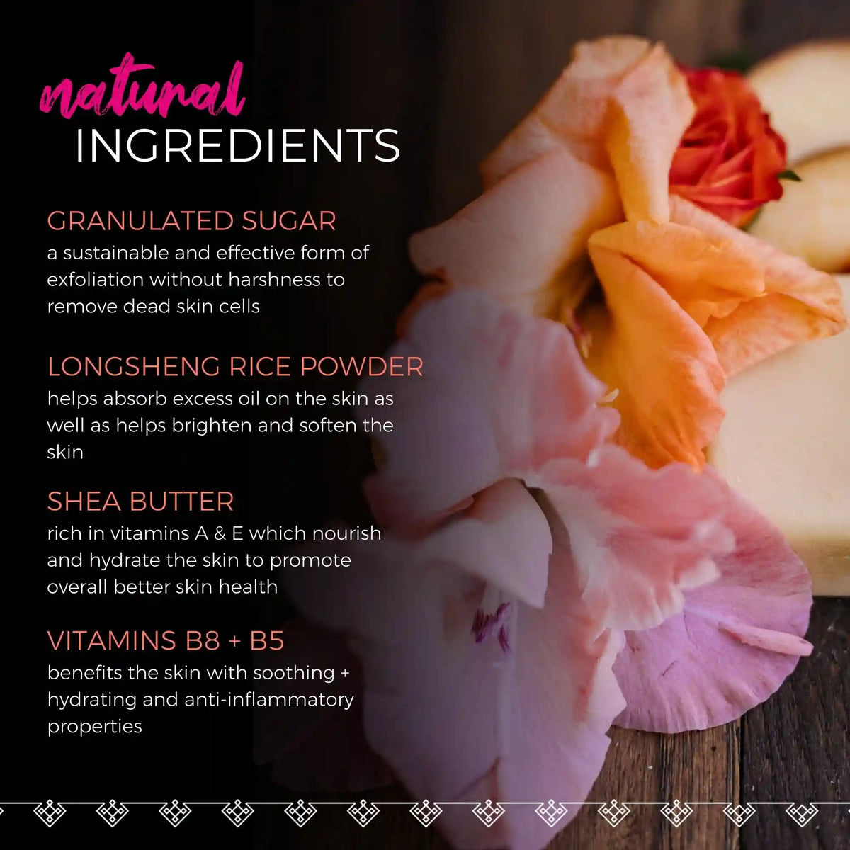 Peach Hibiscus Sugar Scrub Bar – Exfoliating | VIORI