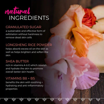 Peach Hibiscus Sugar Scrub Bar – Exfoliating | VIORI