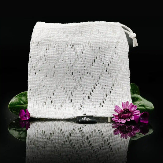 White Shower Soap Bags