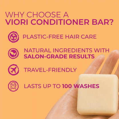 Castor Oil Conditioner Bar – Brittle & Dry Ends | VIORI