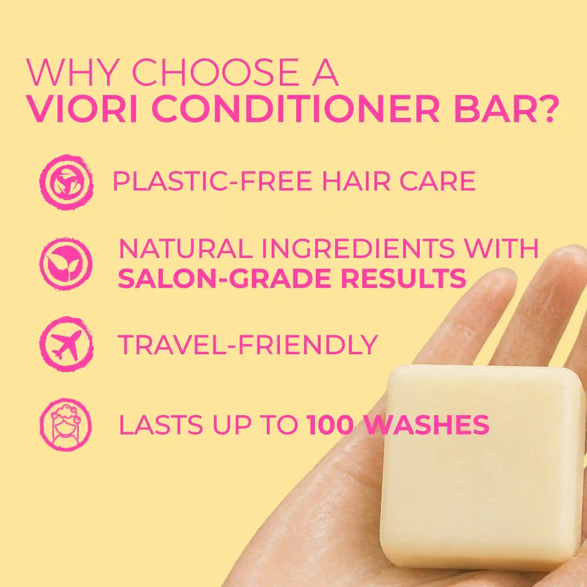 Coconut Oil Repair Conditioner Bar – Damaged Hair | VIORI