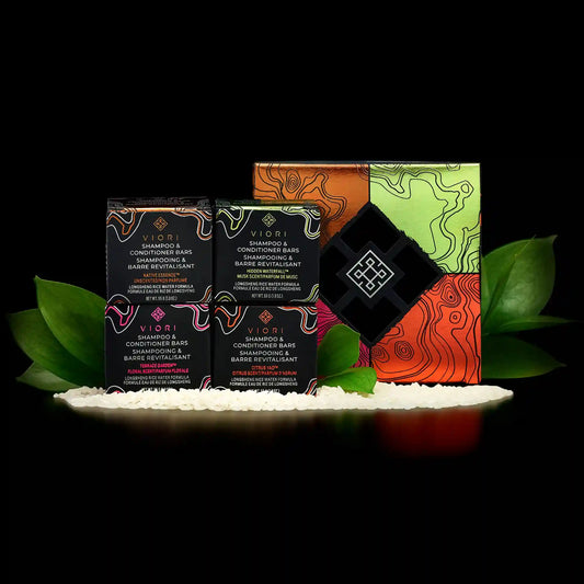 Travel-Size Shampoo & Conditioner Bars | VIORI