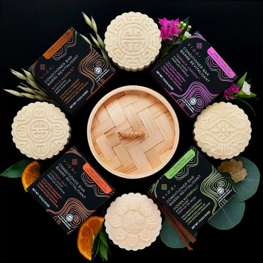 Shampoo Bar Sampler + Bamboo Holder | VIORI